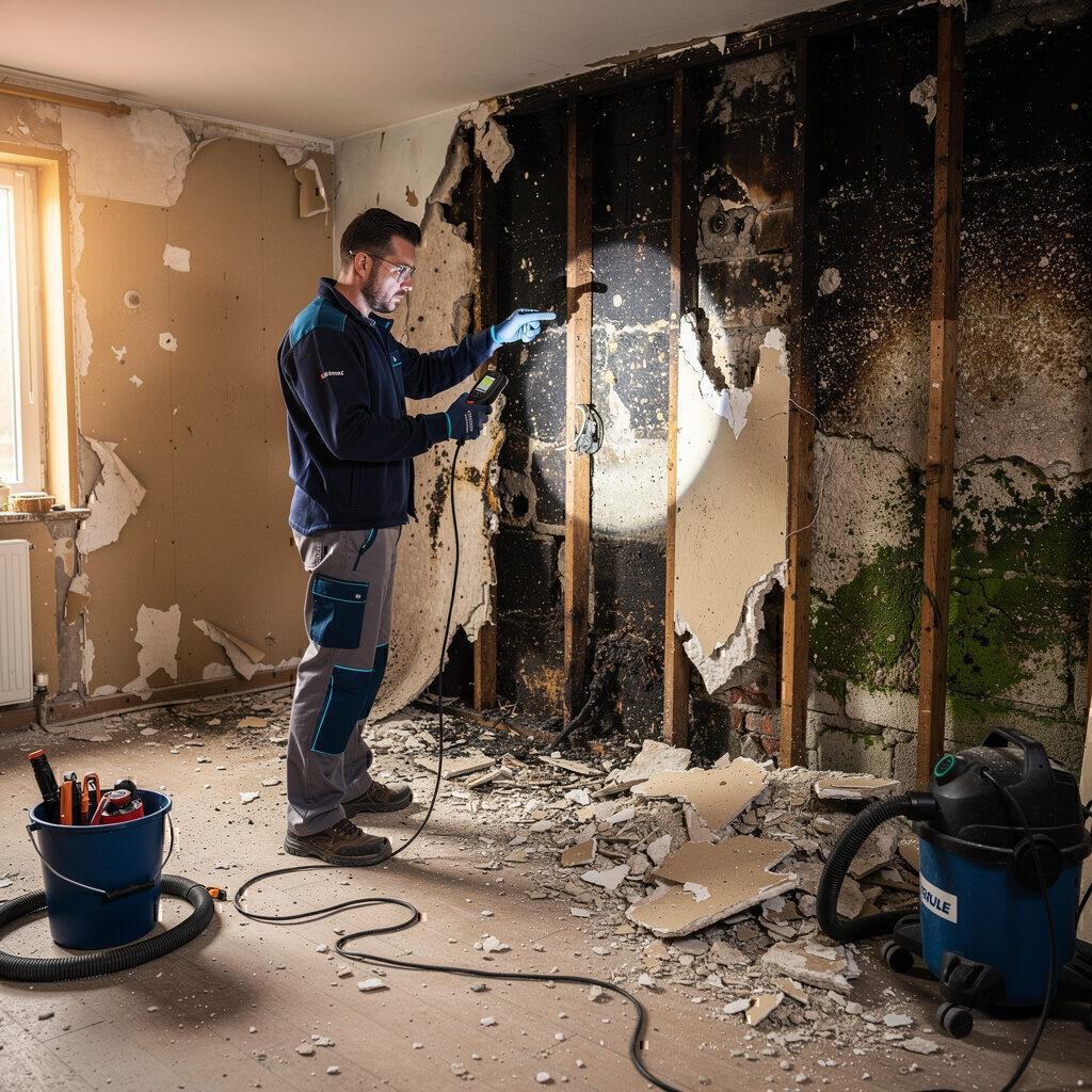 Entkernung nach Brandschaden oder Schimmelbefall – Herzer