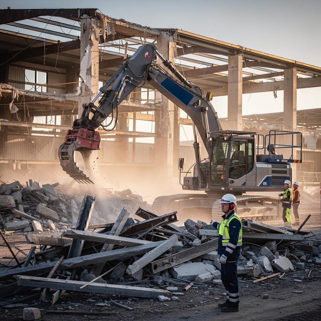 Rückbau für Gewerbeimmobilien und Industriehallen – Herzer